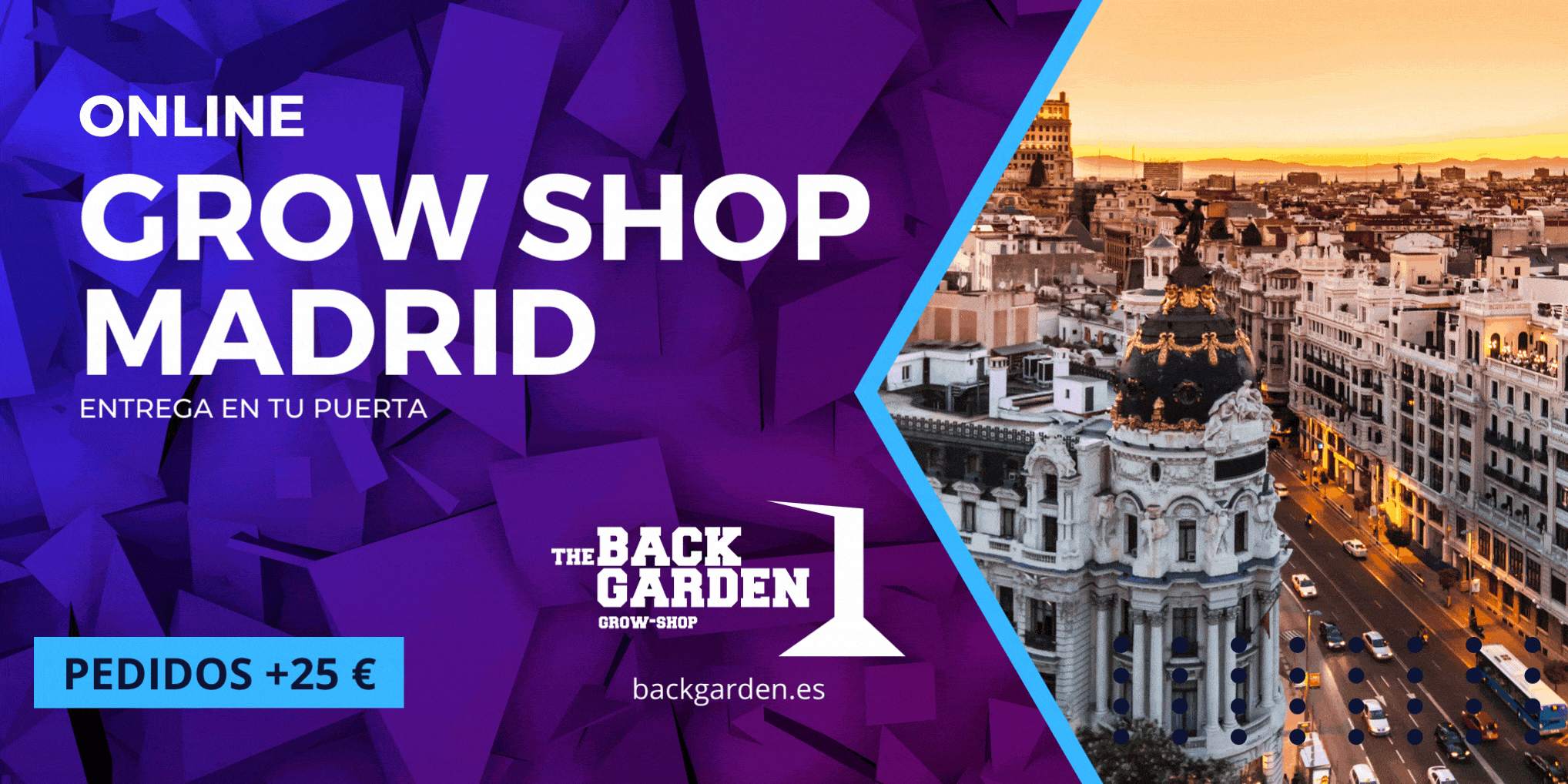 Grow Shop Madrid Online The Back Garden - Envío express 24h