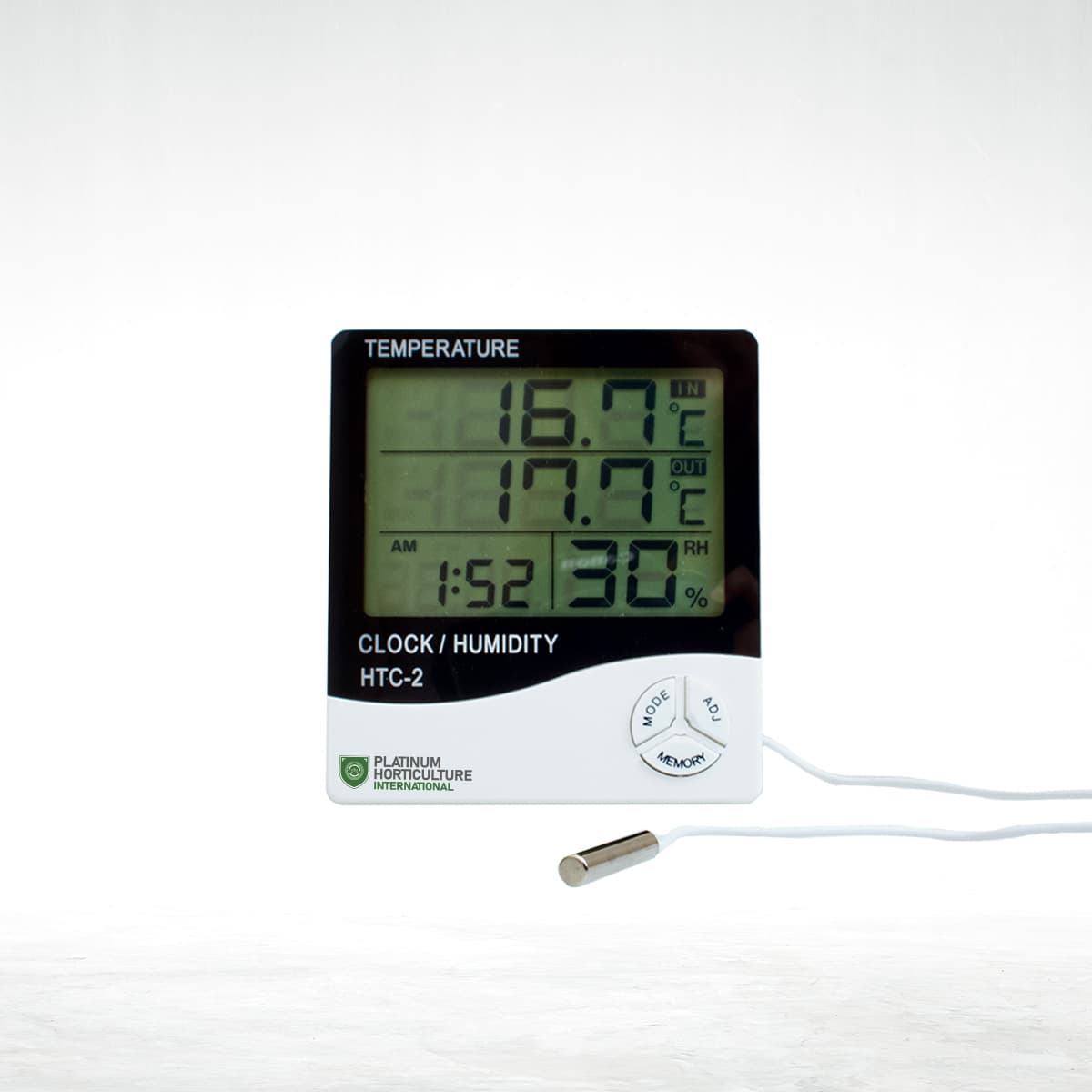 Termohigrometro Platinum pantalla grande ( con sonda )