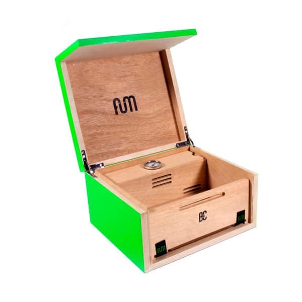 Caja Curación Fum Mediana Verde  25 X 23 X 14 Cm. 50/60Gr.