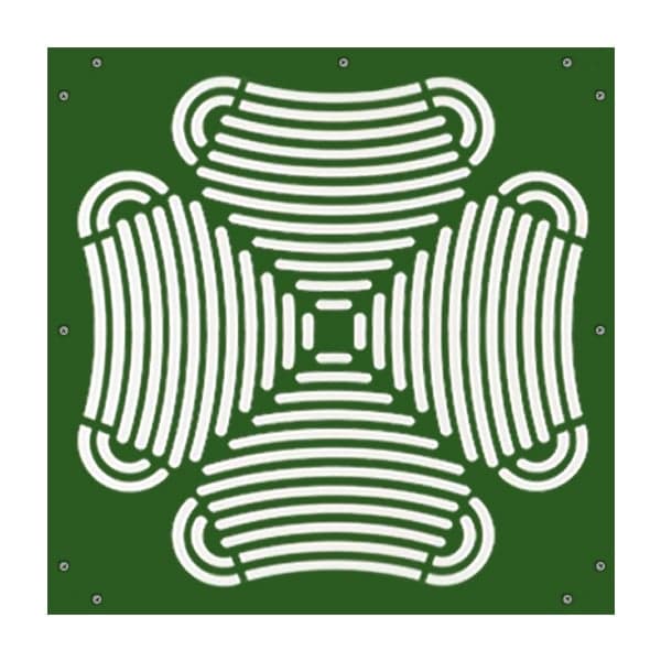 Oruga Verde Rejilla Verde 10 Mm
