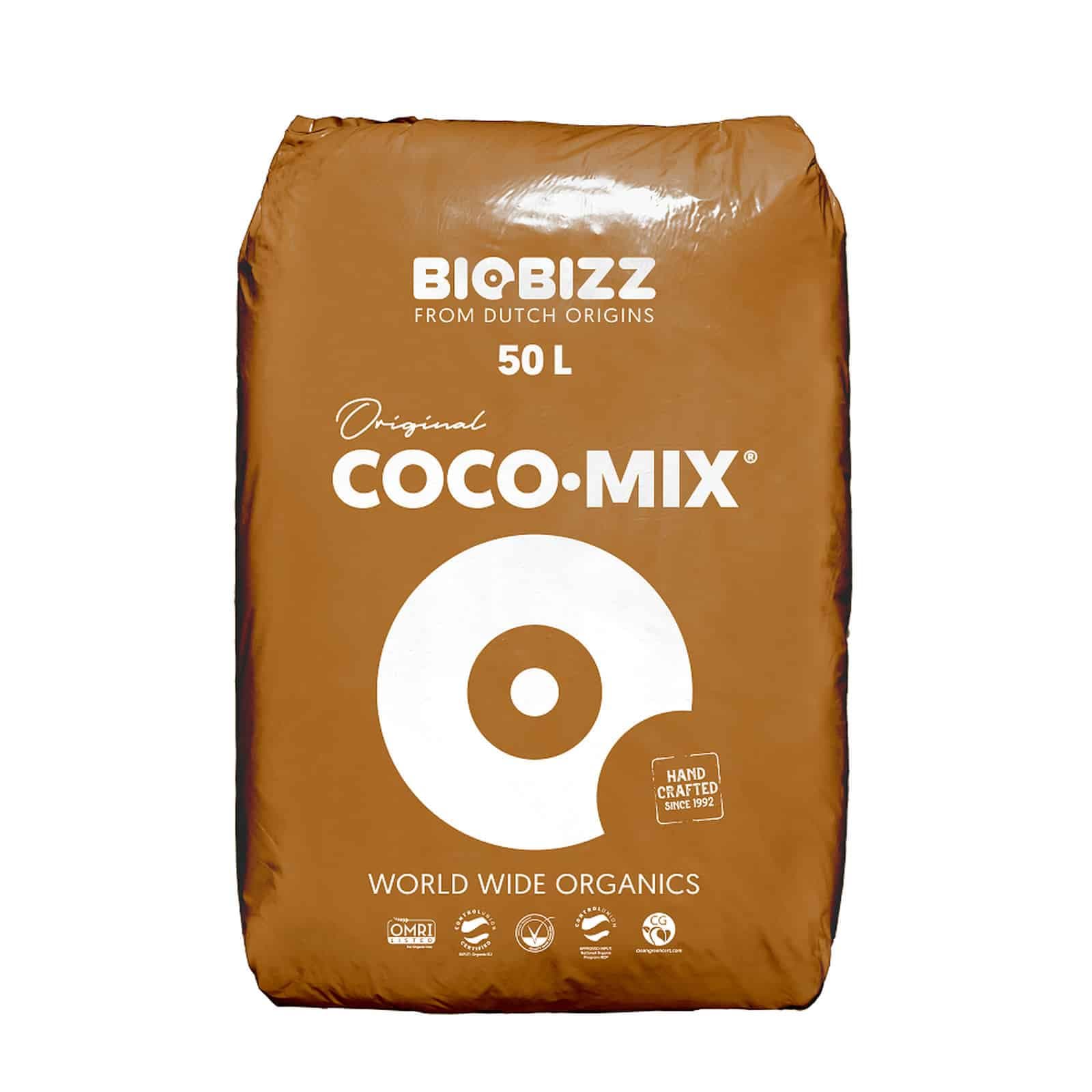 Sustrato de Coco Biobizz 50L – Orgánico y Retención de Humedad Ideal