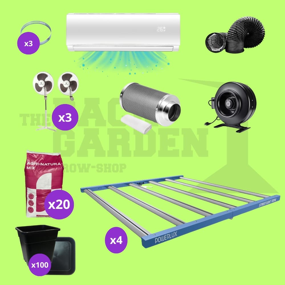 Kit de cultivo completo 4 Street Light 720w Powerlux
