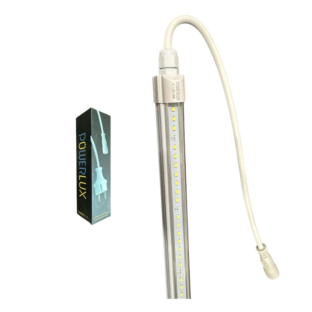 Kit Iluminación LED Cultivo Interior - Clone LED 24W + Cable Powerlux