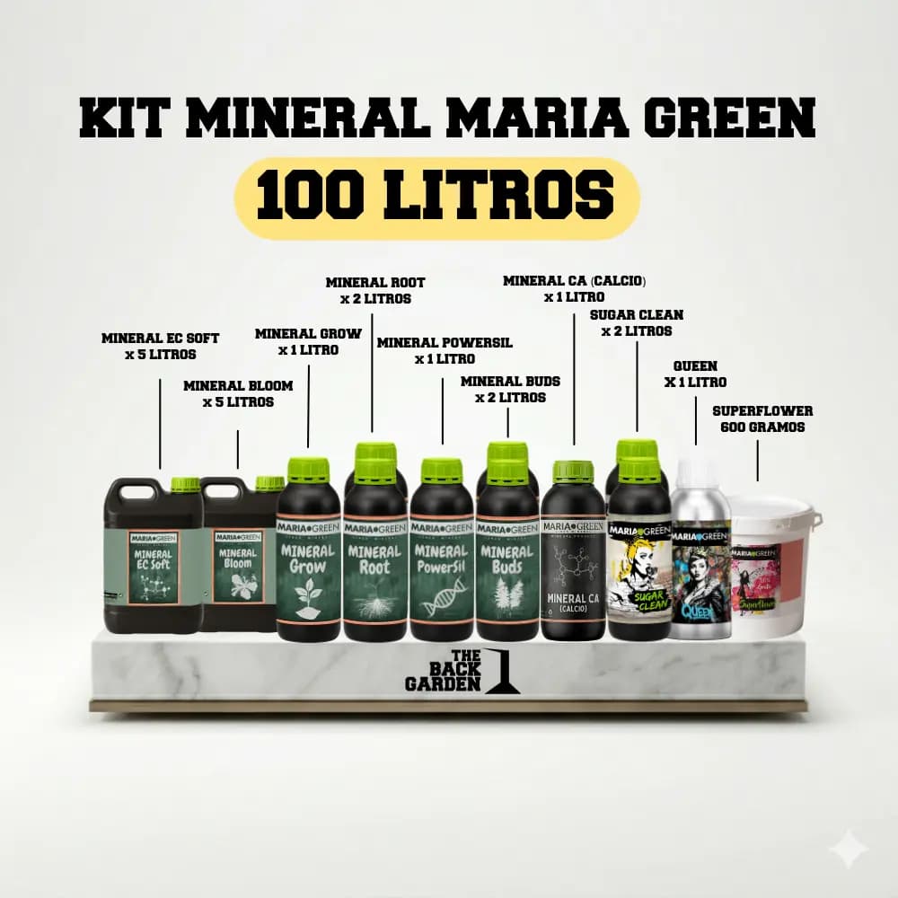 KIT MINERAL MARIA GREEN - 100 LITROS