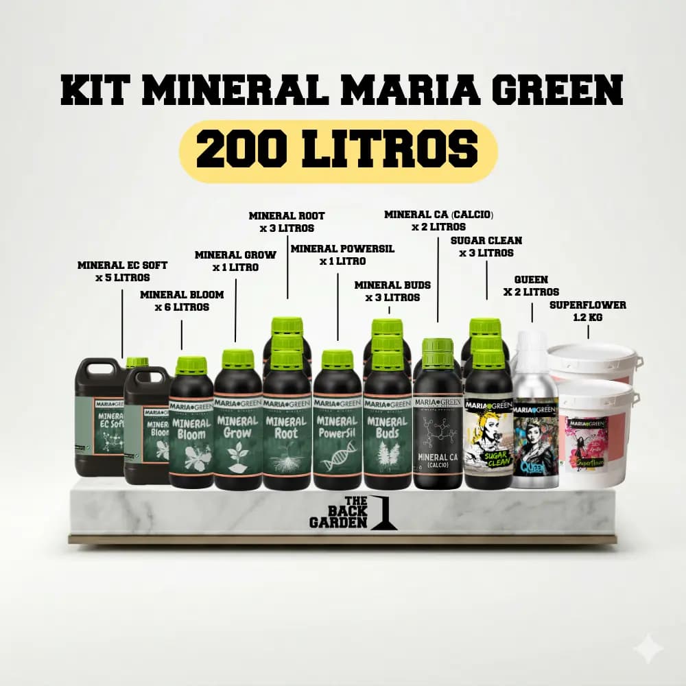 KIT MINERAL MARIA GREEN - 200 LITROS
