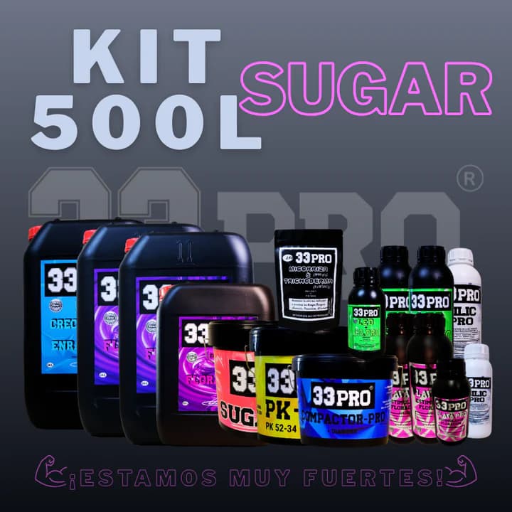 KIT 500 LITROS PRO +SUGAR 33PRO