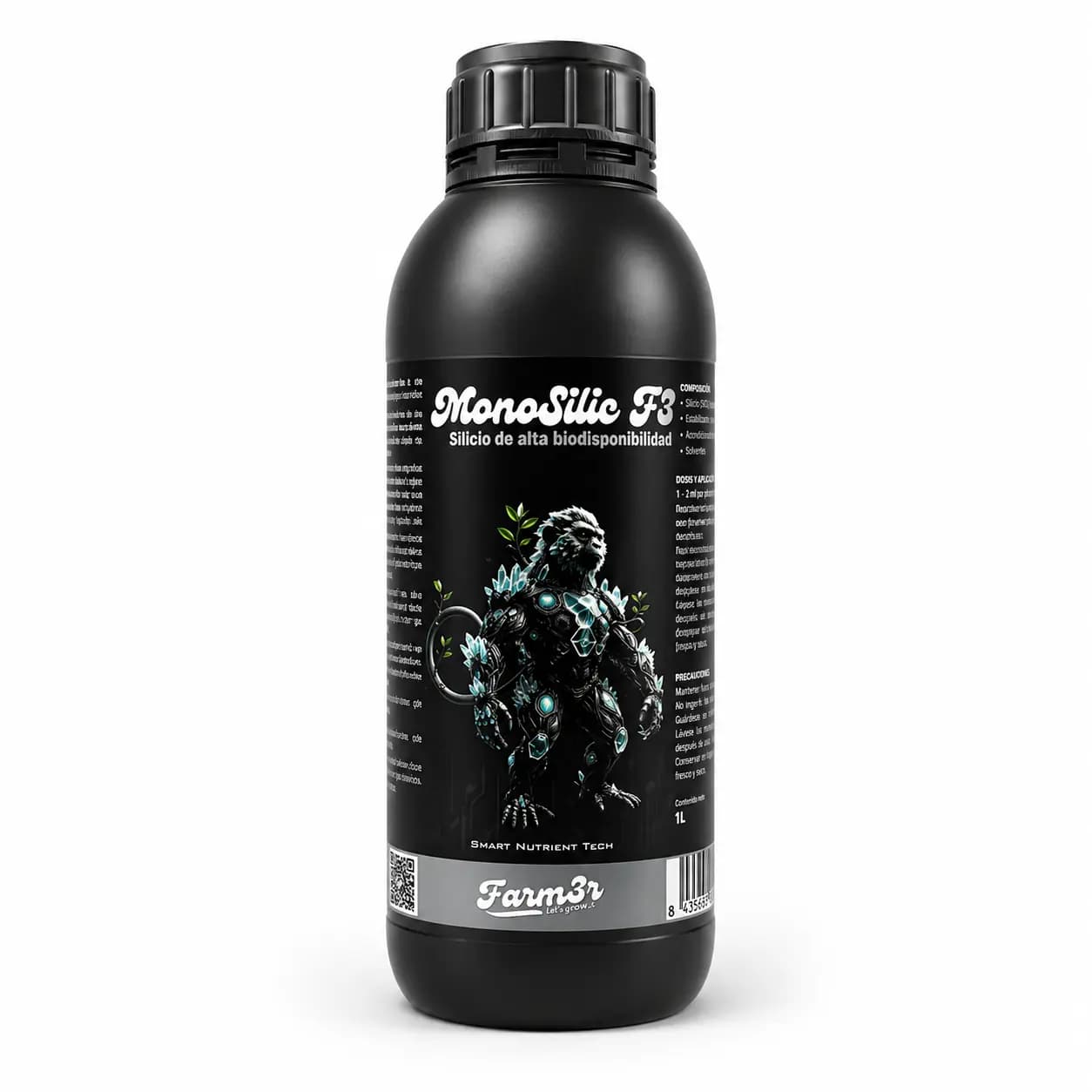 MonoSilic F3 Farm3r 1 litro silicio profesional fortalece plantas y reduce estres ambiental