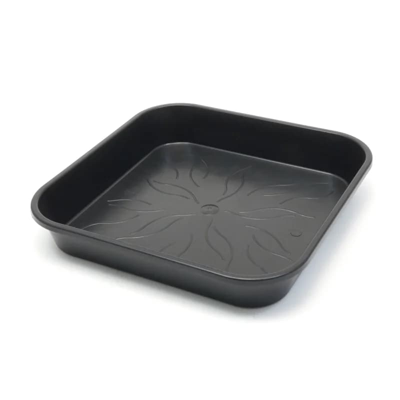 plato negro 17 x 17 para macetas Pure Factory