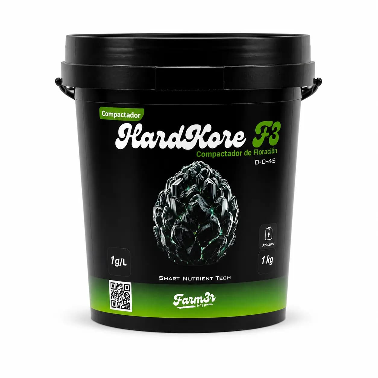 HardKore F3 Farm3r 1kg compactador de floración sin cloruros alta concentración potasio