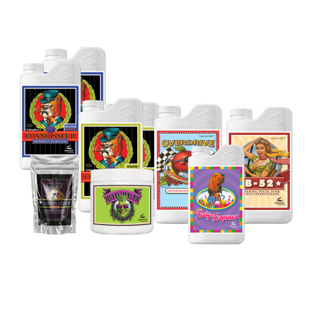 Tabla Advanced Nutrients PH Perfect Connoisseur Kit Completo