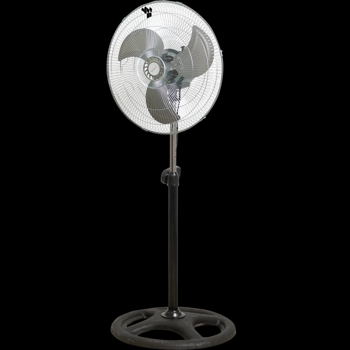 detalle de rejilla y aspas del ventilador Clivex