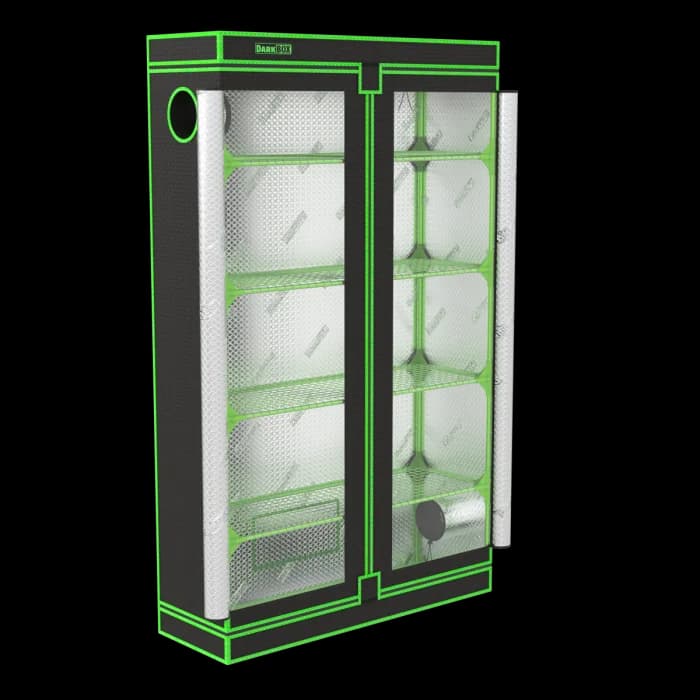 Invernadero propagator tower Dark Box 120 x 40 x 200 cm