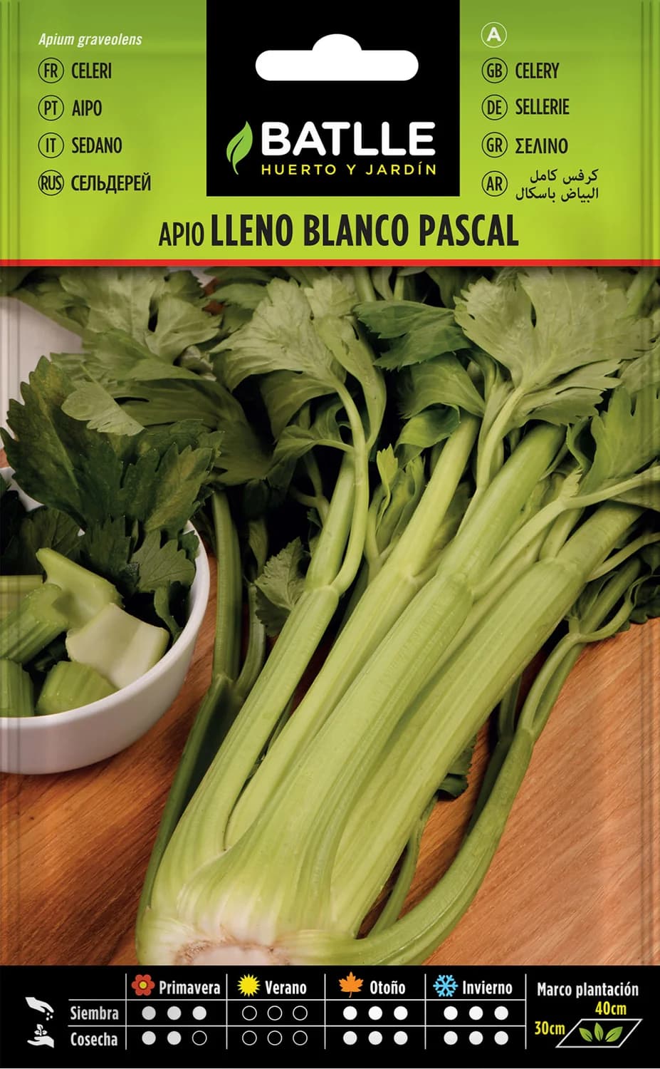 Semillas apio blanco Pascal