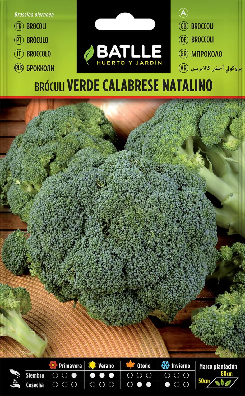 Semillas brócoli verde calabrese