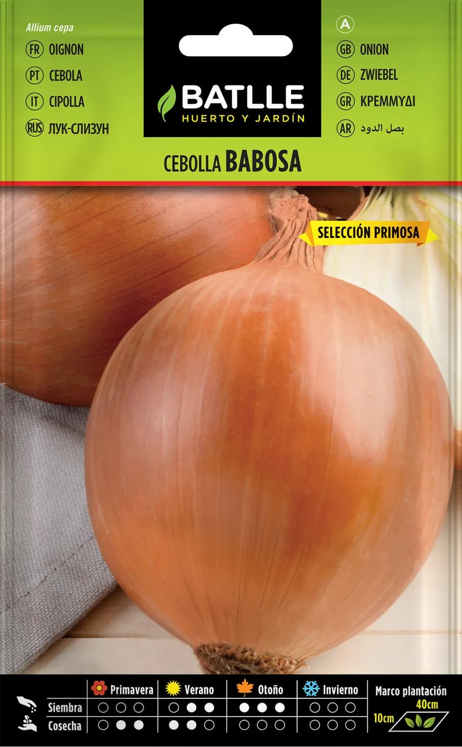 Semillas cebolla babosa primosa