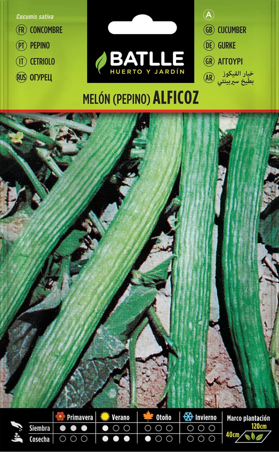 Semillas pepino melón serpiente ALFICOZ