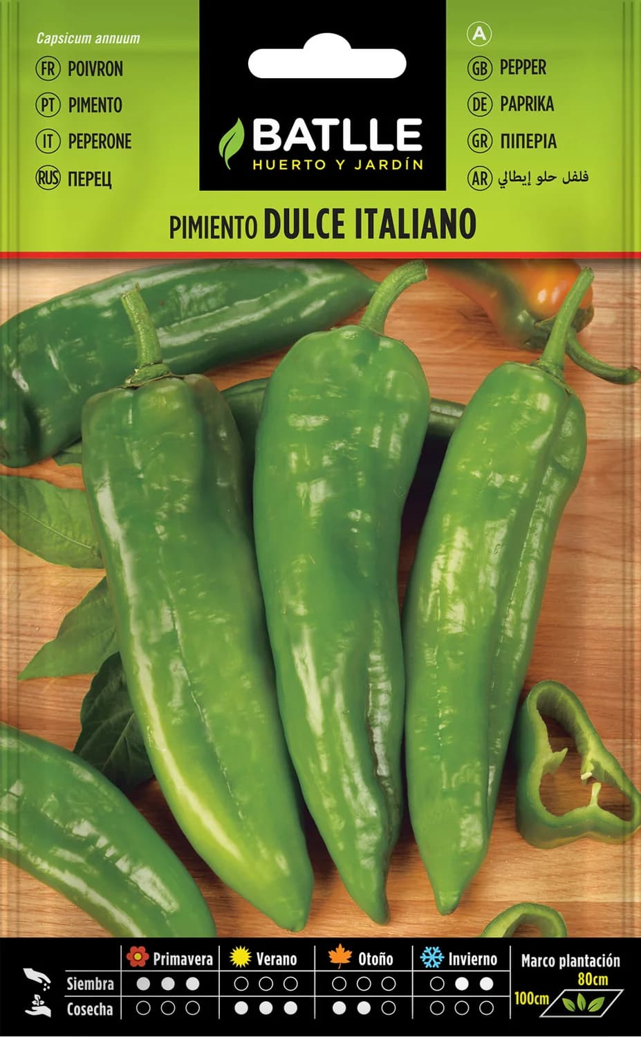Semillas pimiento dulce italiano para huerto