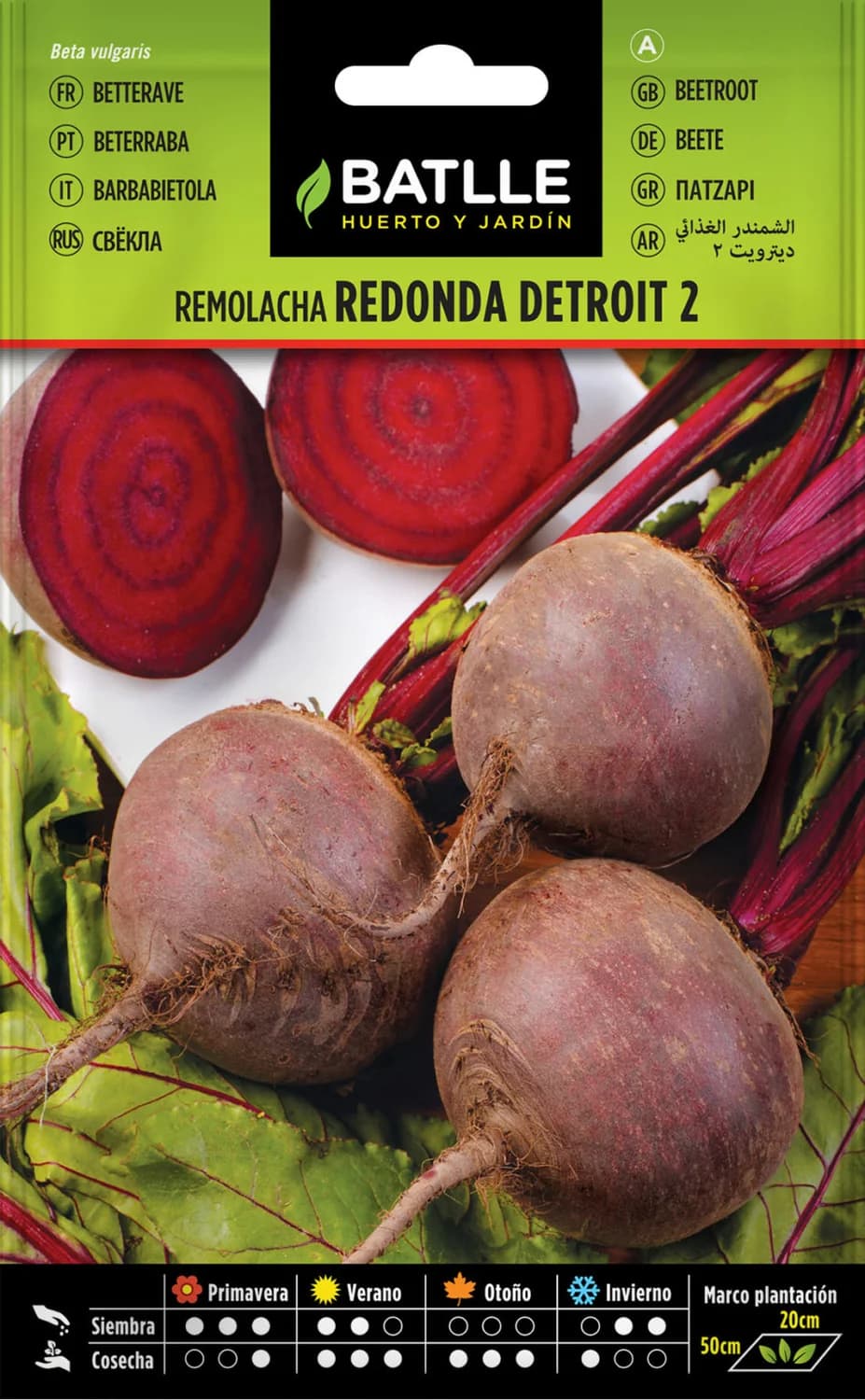 Semillas remolacha Detroit 2 de mesa