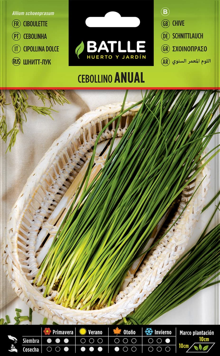 Semillas de cebollino anual