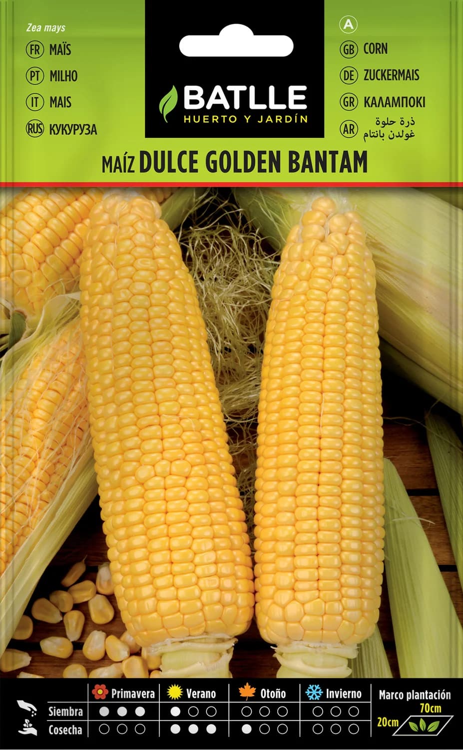 Semillas maíz dulce Golden Bantam