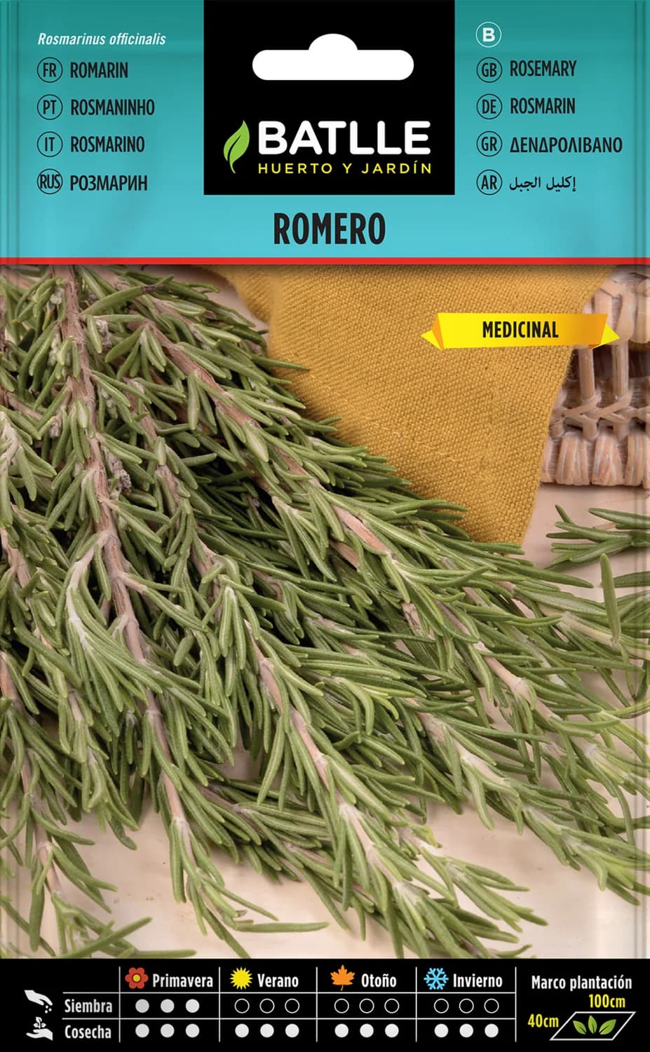 semillas de romero Rosmarinus officinalis para jardín