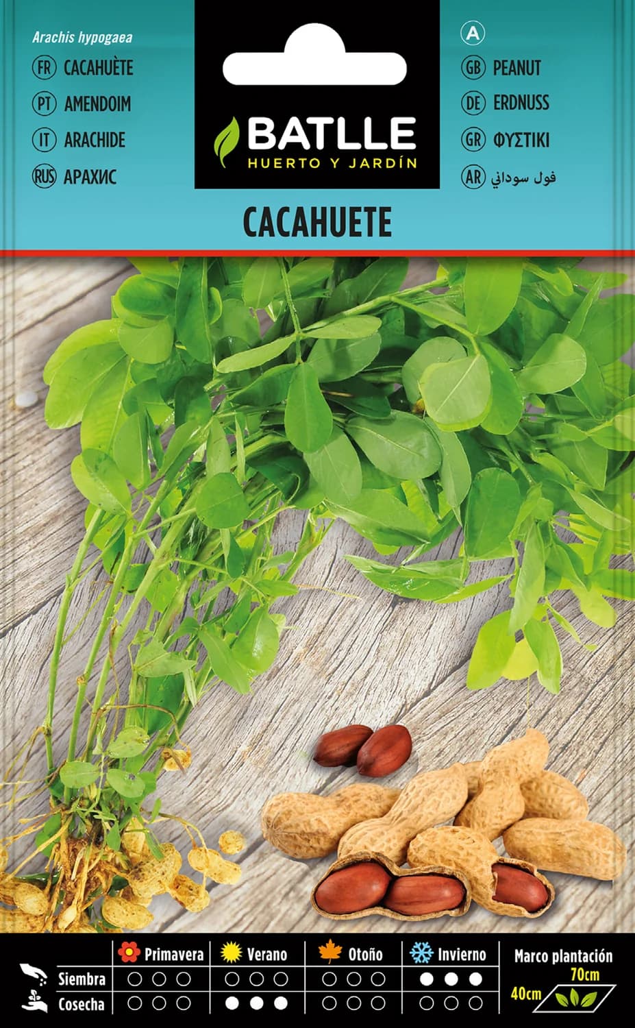 semillas de cacahuete para huerto