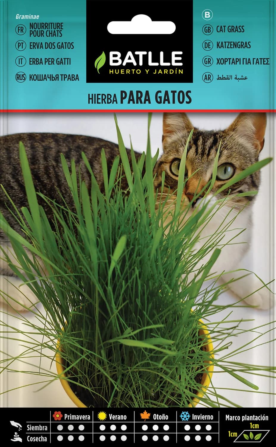 hierba para gatos Batlle Graminae en bolsa de 1,5 g