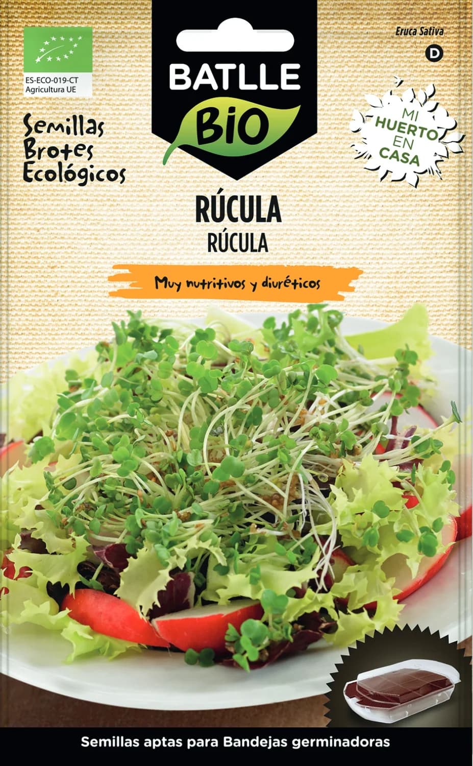 semillas rúcula ecológicas germinados Batlle BIO