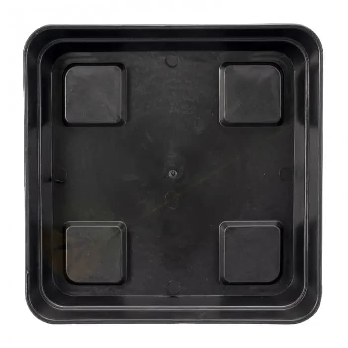 plato negro 20x20 Cannapot para macetas de 5,5 y 7 litros