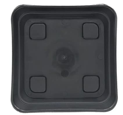 plato negro 15x15 Cannapot para macetas 1,6L y 3,2L