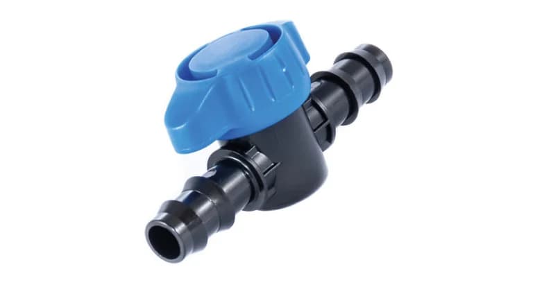 válvula ramal 16 mm de polipropileno para riego por goteo
