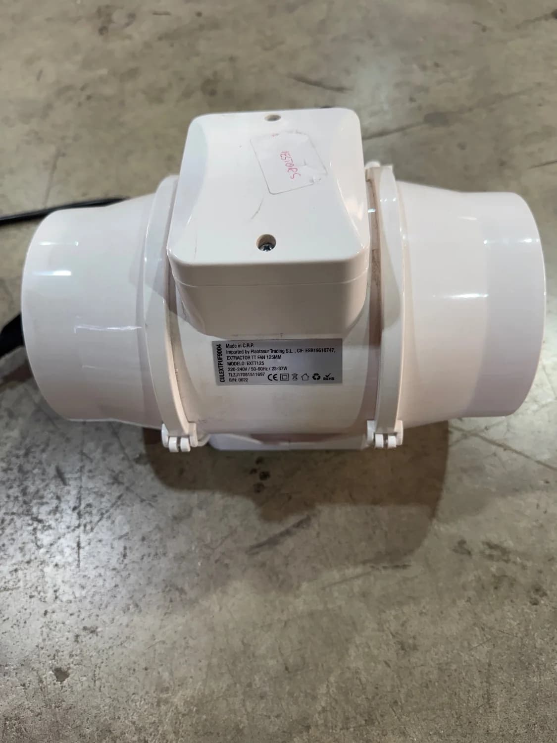 EXTRACTOR PURE FAN TT 125 mm (Reacondicionado) - Imagen 2