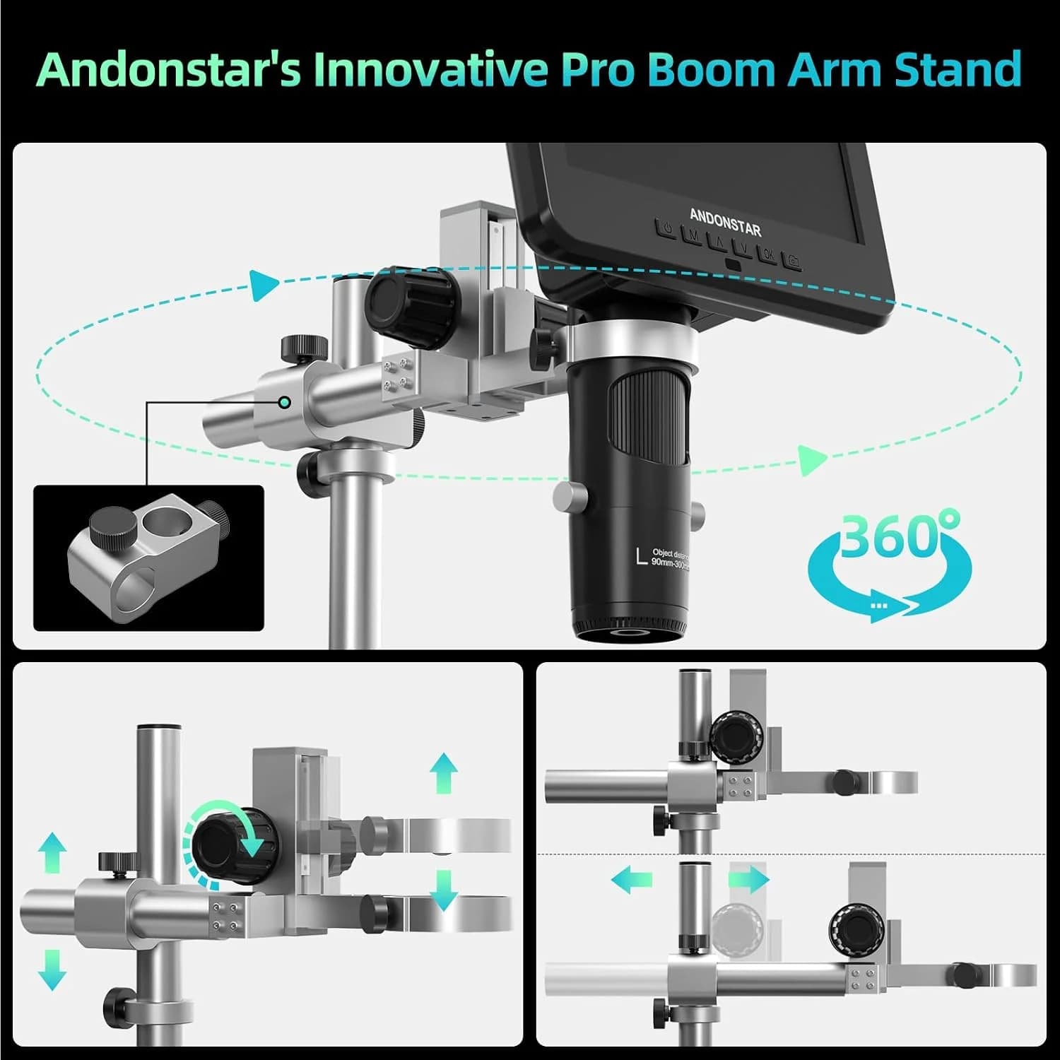 Andonstar AD246S-M microscopio digital HDMI 2000x - Imagen 3