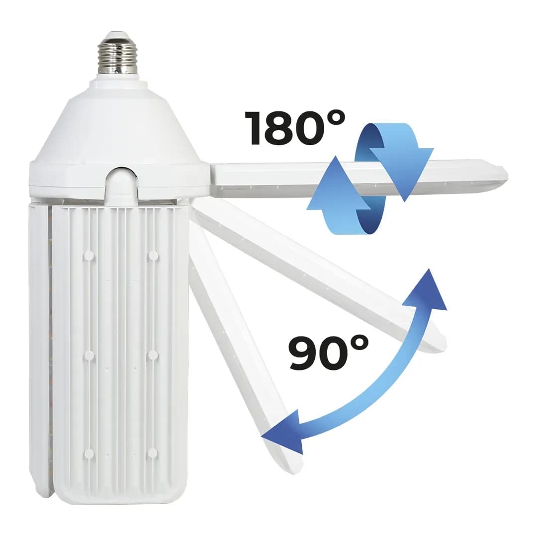 Lámpara LED E27 120W Agrolite 4.30 de paneles móviles - Imagen 7