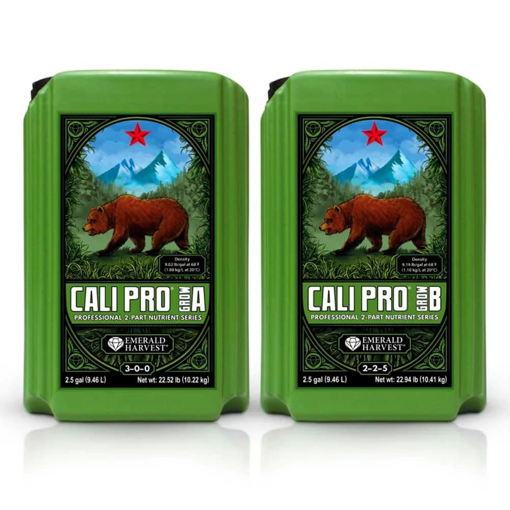 Cali Pro Grow A+B 9,46 L, fertilizante crecimiento Emerald Harvest