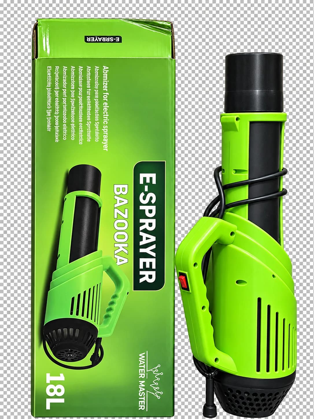 Atomizador Bazooka Water Master para pulverizador 18 L