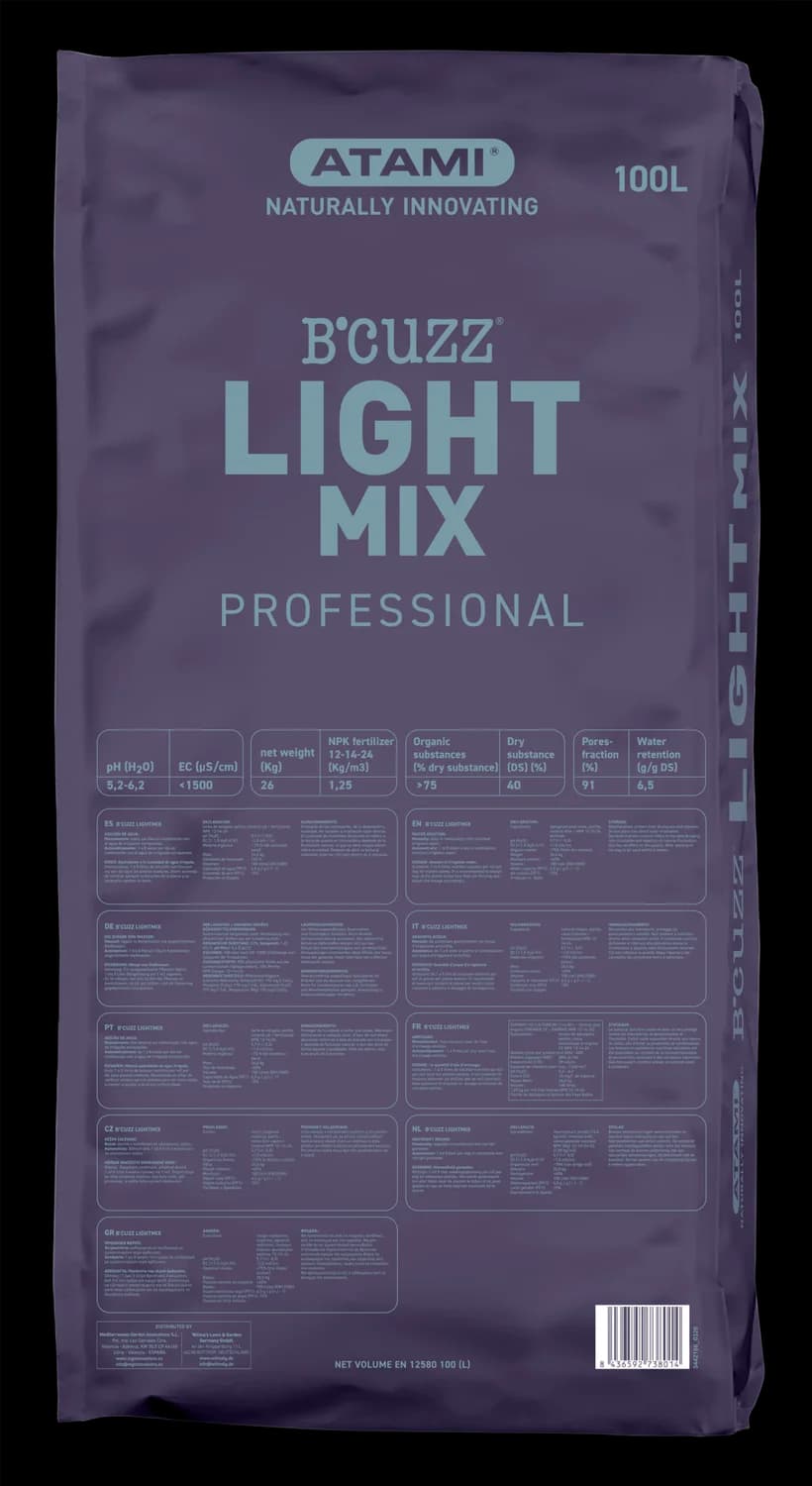 Sustrato B'Cuzz Light-Mix Professional 100 L Atami