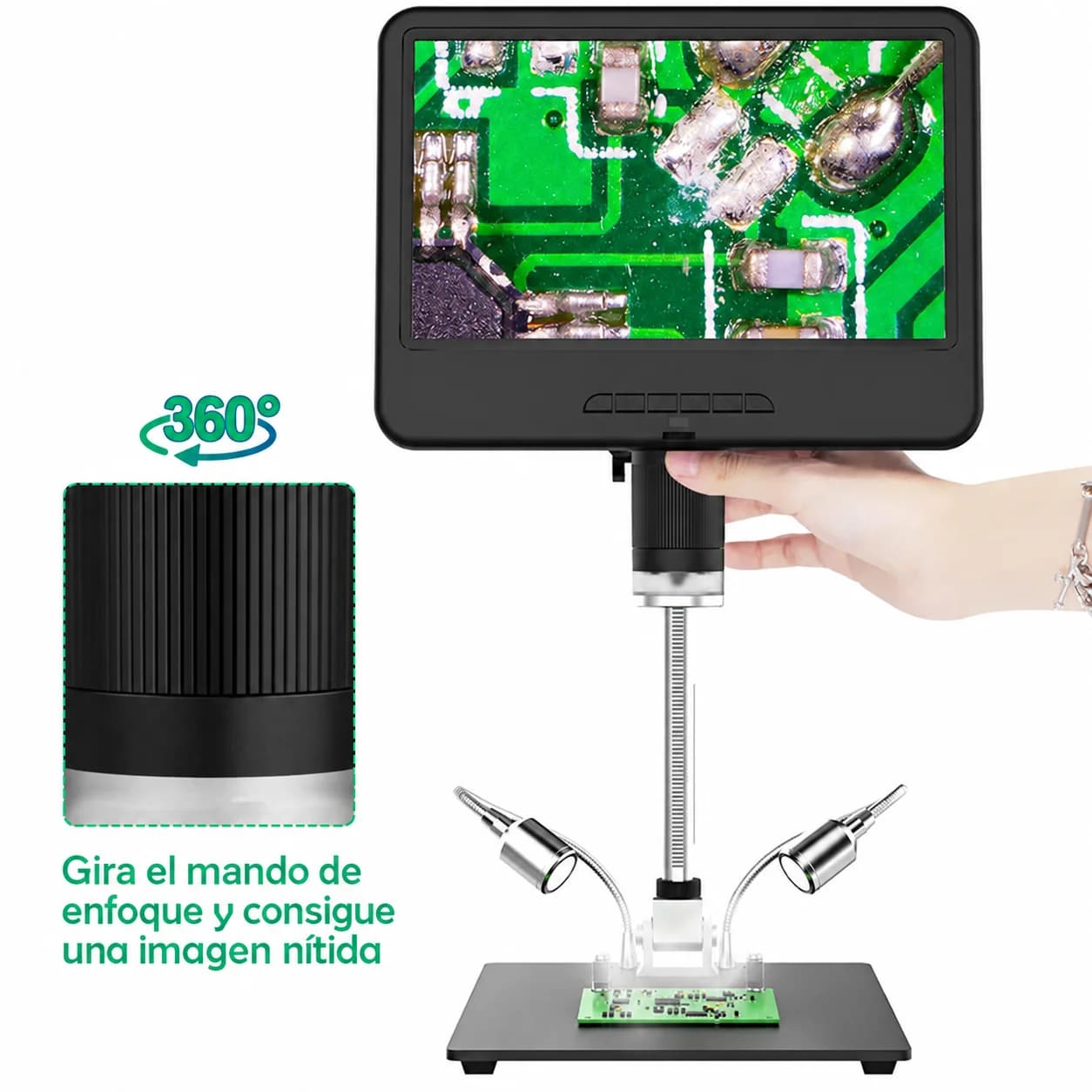 Microscopio Digital Andonstar AD210 con Pantalla LCD de 10,1” - Imagen 3