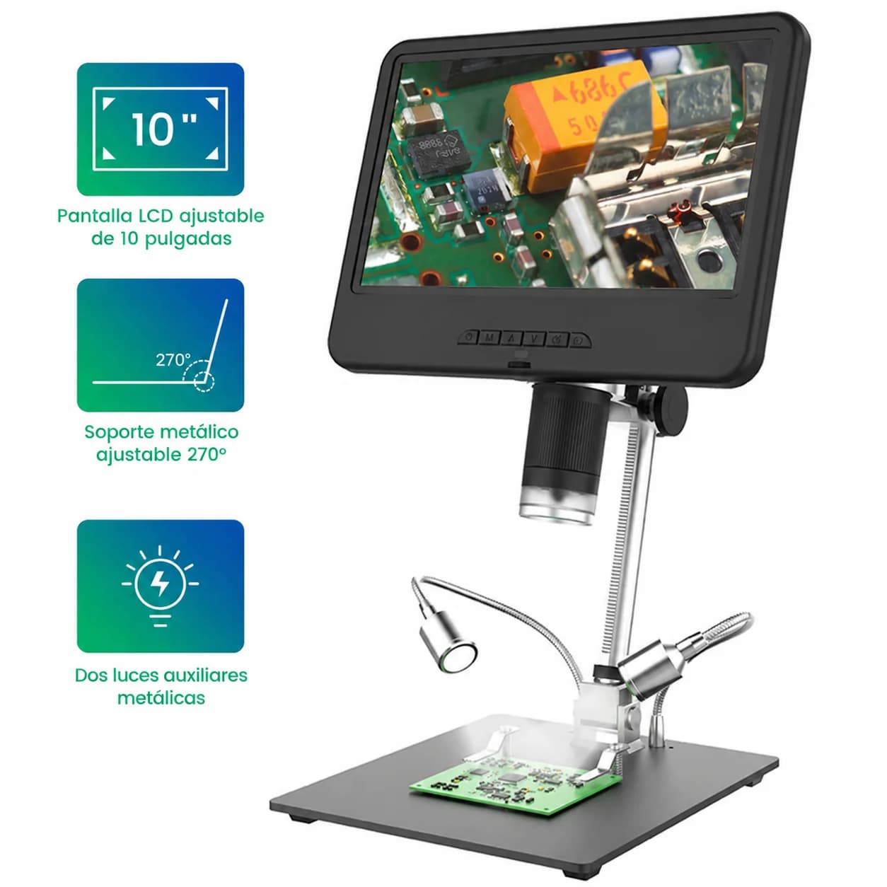 Microscopio Digital Andonstar AD210 con Pantalla LCD de 10,1” - Imagen 5