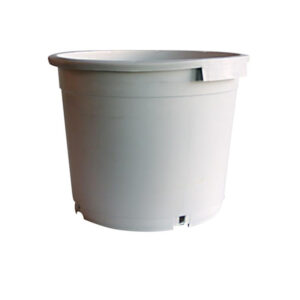 Maceta Redonda Blanca con Asas
